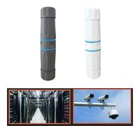 Lerpwige Easy Installation Shielded RJ45 Cat6 Coupler IP68, Grey | Gigabit Ethernet Connector for Outdoor Industrial Applications, Tool-Free Outdoor Ethernet Connector, 250MHz