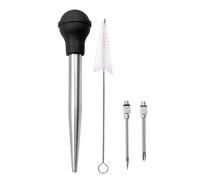 Lerpwige Efficient Turkey Cleaning Brush Injectors - Stainless Steel Texture - Great for Enhancing the Cooking Experience