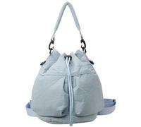 Lerpwige Elegant Backpack for Women Large Storage Space Fashionable Shoulder Bag with Comfortable Drawstring Handbag Studnet Book Bags Multipurpose Utility Bag, light blue