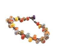 Lerpwige Elegant Multicolor Ceramic Bead Bracelet Ceramic Bead Bracelet Elegant Bracelet Ideal for Small Wrist Sizes Nature Inspired Jewelry