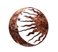Lerpwige Elegant Sun and Moon Wall Art Metal Eye-catching Sculpture Beautiful Festive Decoration Fine Craftsmanship
