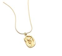 Lerpwige Elegant Tulips Pendant Necklace with Intricate Relief Adjustable Waterproof Neck Flesh Jewellery Trendy Women's Accessories Fashionable Flower Accessory, one size, As described, As described