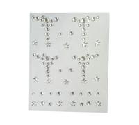 Lerpwige Facial Rhinestones Beads Sparkling Face Jewellery Beauty Diamonds Unique Make Up Enthusiasts Gemstone For Social Gatherings