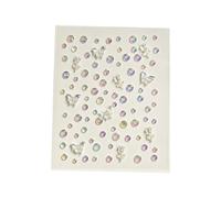 Lerpwige Facial Rhinestones Beads Sparkling Face Jewellery Beauty Diamonds Unique Make Up Enthusiasts Gemstone For Social Gatherings