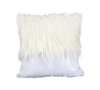Lerpwige Fashion Fur Sequins Patchworks Decorative Cushion Covers Covers Sticked Square Cushion Covers Cushion Case