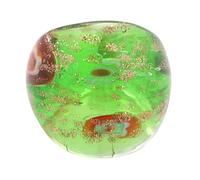 Lerpwige Fashionable Glass Rings with Ethnic Patterns and Golden Sand Finger Rings Jewellery Accessory for Parties and Festive Events Festival Jewellery, As described