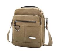Lerpwige Fashionable Men's Shoulder Bag Made for Office and Leisure Trips, Lightweight with Multiple Pockets, Small Shoulder Bag, Men's Shoulder Bag, khaki, Eine Größe