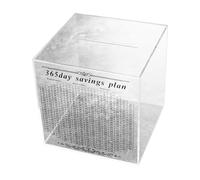 Lerpwige Financial Plan Coin Banks with Countdown Function to Promote Savings Discipline. 365Day Clear Money Organisers Jar