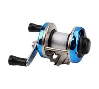 Lerpwige Fishing Wheel Angling Reel 3.0:1 Gear Ratio Light Weight Powerful Line Wrapped Line Cup Fishing Reel for Boats Angling Metal Fishing Reel