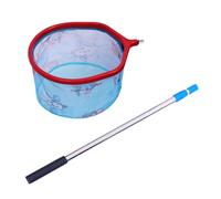 Lerpwige Foldable Fish Landing Net Kids Children Fishing Net 120cm Telescopic Stainless Rod Handle Fishing Equipment Kids Telescopic Net