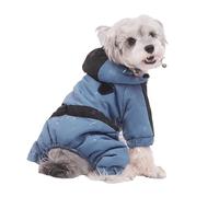 Lerpwige Four-legged dog coat, waterproof outerwear, easy to put on and take off design, breeds down jackets for daily adventures, walks, hiking, pets, winter clothes