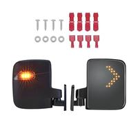 Lerpwige Global Polystyrene Rear View Mirror with LED Safety Beams for Golf Carts Electric Shuttle Cars LED Safety Reflectors for Shuttle Cars