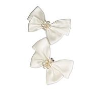 Lerpwige Handmade Bowknot Shoe Buckle with Beads Shoe Clip Wedding Decoration Charm Craft Accessory Buckle Women Decorative, One Size, As Described