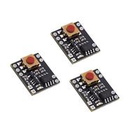 Lerpwige High Current 11-A Electronics Switching Module With LED Indicators 3 3V-20V Large Voltage Range For Robotics Applications Power Switch Module Push Button On/Off