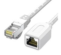 Lerpwige High Speed Reliability Internet Ethernet Extension Cable RJ45 Male Female CAT6 Data Transfer Cable