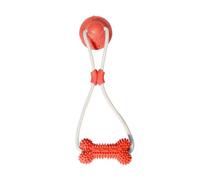 Lerpwige Interactive Reward Molars Dog Toy with Suction Cup Discourage Destructive Behavior Pet Dog Teething Toy Chewing for Aggressive Chewers Indestructible Chewing