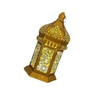 Lerpwige Iron Lamp, Handmade Candle Holder for Religious Families and Exotic Decoration Enthusiasts for Eid Holiday