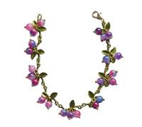 Lerpwige Korean Leaf Beads Bracelet Vintage Forest Plant Series Bracelets Fashionable Leaves Beads Bangles For Women Teen Girls Bead Bracelets, one size, As described