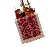 Lerpwige Long Cotton Linen Tablecloth With Artistics Fringed Detail Colorfast Designs For Family Gatherings Dining Table Cover