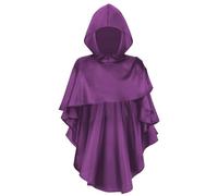 Lerpwige Medieval Hooded Scarf Post Apocalyptic Shawl Scarf Shamans Cowl Wizard Costume For Halloween Cosplay Dressing Up Party Cosplay Halloween Costumes