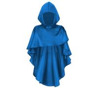Lerpwige Medieval Hooded Scarf Post Apocalyptic Shawl Scarf Shamans Cowl Wizard Costume For Halloween Cosplay Dressing Up Party Cosplay Halloween Costumes