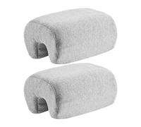 Lerpwige Memory Foam Armrest Enhancers Thick Padding Breathable Meshing Cover Not Slip Base For Computer Game Office Chairs Ergonomic Armrest Cushions With Breathable Meshing