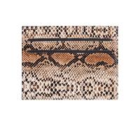 Lerpwige Modern PU Leather Card Holder Compact Wallet Keep Your Cards Securely Stored for Business Essential Daily Use Stylish Snake Texture Card Holder