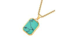 Lerpwige Modern Rectangular Necklace Distinctive Necklace Stainless Steel Texture Suitable For Trendy Parties And Everyday Wear Stainless Steel Unisex