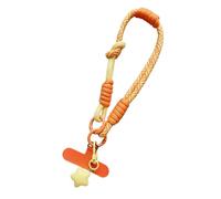 Lerpwige Multicolor Phone Strap Polyester Metal Charm Detachable Tethers Mobile Lanyard Adjustable Wristband For Key Accessories Keychain Compatible Phone Lanyard