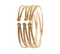 Lerpwige Multilayer Rhinestones For Women Fashionable Adjustable Layered Crystal Cuff Bangle Elegant Wedding Jewelry Fashion