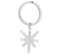 Lerpwige Multipurpose Keychain Philippines Map Culture Keyrings Philippines Map Clay Perfect for Travellers Collectors Keychain Culture, Silver (Silver), A