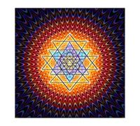 Lerpwige Mysterious Symbol Astrology Tablecloth Altars Fabric Square Divine Table Card Table Fabric Witchcraft Deck Cloth Duration