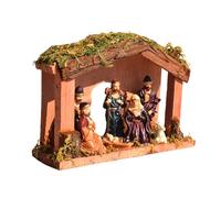 Lerpwige Nativity Scene Career Scene Resins Birth Statue For Christmas Tablets Decoration Religious Holidays Ornament