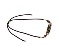 Lerpwige Natural Agate Neun Eye DZI Necklace Symbolizes Power Ancient Cultural Craft Neck Jewellery for Daily Use Agate DZI Pendant Bead, one size, as described, As described