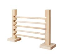Lerpwige Natural Wooden Obstacle Wipes Toys for Small Mouse Animal Obstacle Hamster Rabbit Jumping Cage Obstacle Rabbit Jumps