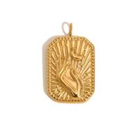 Lerpwige Necklaces Jewelry Making Elegant Stainless Steel Pendant Accessory for Art Projects Components, one size, as described
