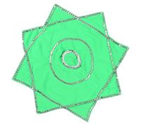 Lerpwige Octagonal Dance Handkerchief For Women Men Dance Parties Chinese Traditional Handkerchief For Themes Event Competition Prop, Green, One Size