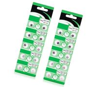Lerpwige Pack of 10/20 AG0 LR521 Button Batteries AG0 LR521 Alkaline Battery Button Coin Cell for Convenient Use in Small Devices