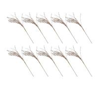 Lerpwige Pack of 10 Elegant Glitter Sequin Stem Berries for Christmas Tree Decoration and Holiday Party Decorations
