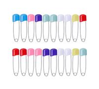 Lerpwige Pack of 100 Safety Pins Brooches Baby Cloth Diaper Lock Brooch Buckles Sewing Accessories