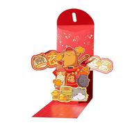 Lerpwige Paper 2025 Year of the Snake 3D Red Envelopes for Family and Friends Gift Money Packets Traditional Spring Festival