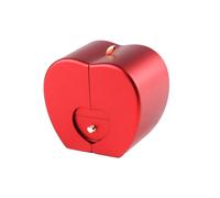 Lerpwige Popular Christmas AppleShaped Storage Case Painting Jewellery Rose Double Open Soap Box Hand