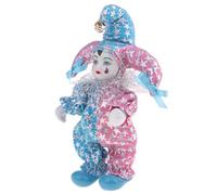 Lerpwige Porcelain Triangular Dolls Italian Eros Model Standing Triangular Dolls with Costumes Clown Figurines Home Decor