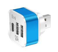 Lerpwige Portable Car USB Charging Extender 3 Port Extended Splitter Multi-Purpose Connection Replacement for Phones Tablets Splitter Charge