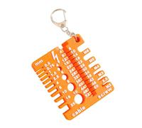 Lerpwige Portable Nut and Drilling Bit Thread Checker Light Weight Measurement Gauge Wire Screw Measuring Tool Enduring Screw Measuring Gauge for Nut