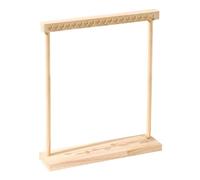 Lerpwige Practical Wooden Jewellery Holder Wooden Necklaces Display Stand Stylish Jewellery for Professional Use