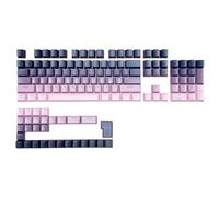 Lerpwige Printed Keycaps, OEM Height Double Shot for Mechanical Keyboards, Gradients Black with Shining Through Gradients Keycaps