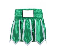 Lerpwige Quick Dry Fighting Sports Shorts Flexible Waistband Comfortable Fabric Short Pants for Boxing Sparring Time Men's Muay Thai Training Short Pants Green