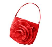 Lerpwige Refined Flower Plots with Handbag with Handbag for Weddings and Festive Gatherings Bridal Handbag, red, Eine Größe