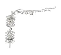 Lerpwige Refined Silver Tassels Hairpin Decoration and Pearls Hair Clip for Weddings Ethnic Styles Hair Clip